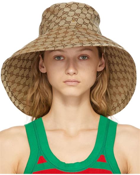 gucci felt wide brim hat|gg canvas wide brim hat.